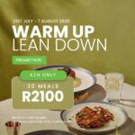 Warm Up Lean Down Calorie Counted 30 (PICK UP ONLY)